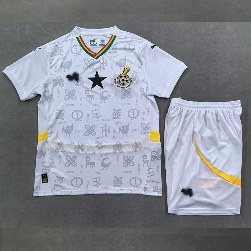 25-26 Ghana Home Adult Football Uniform Set Match Jersey Set Soccer Uniform