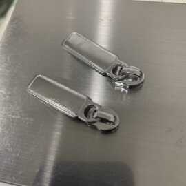 新品梯形片长椭圆方片锌合金尼龙拉头拉锁配件衣服通用拉链扣