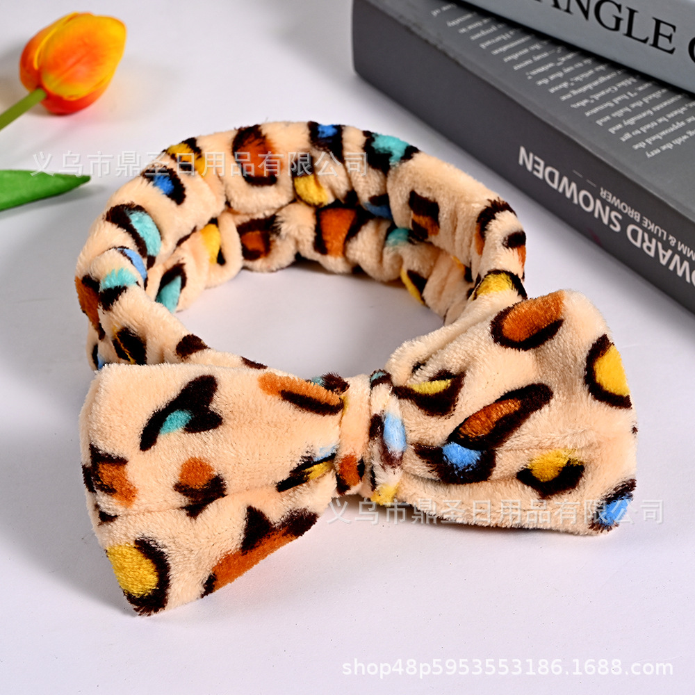 Transfronterizo lindo arco grande cinturón de pelo femenino versión coreana de lavado banda de pelo toallitas con diadema de Corea del Sur