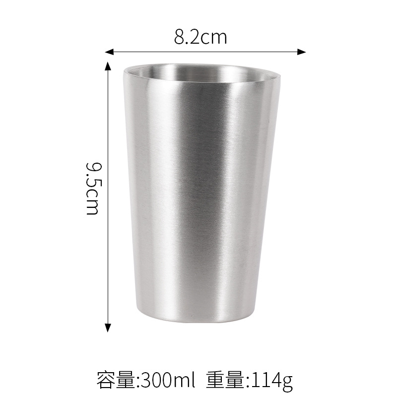 300ML 더블 컵 (실버)