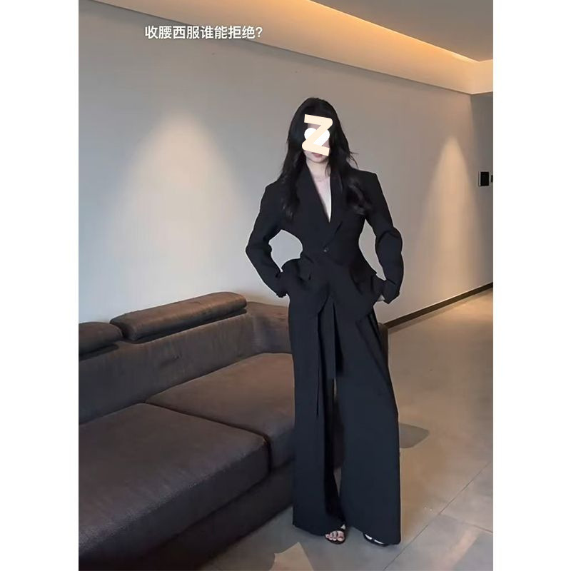 【气质加分】韩系职业西装套装女秋季设计感收腰显瘦气质西服外套|undefined