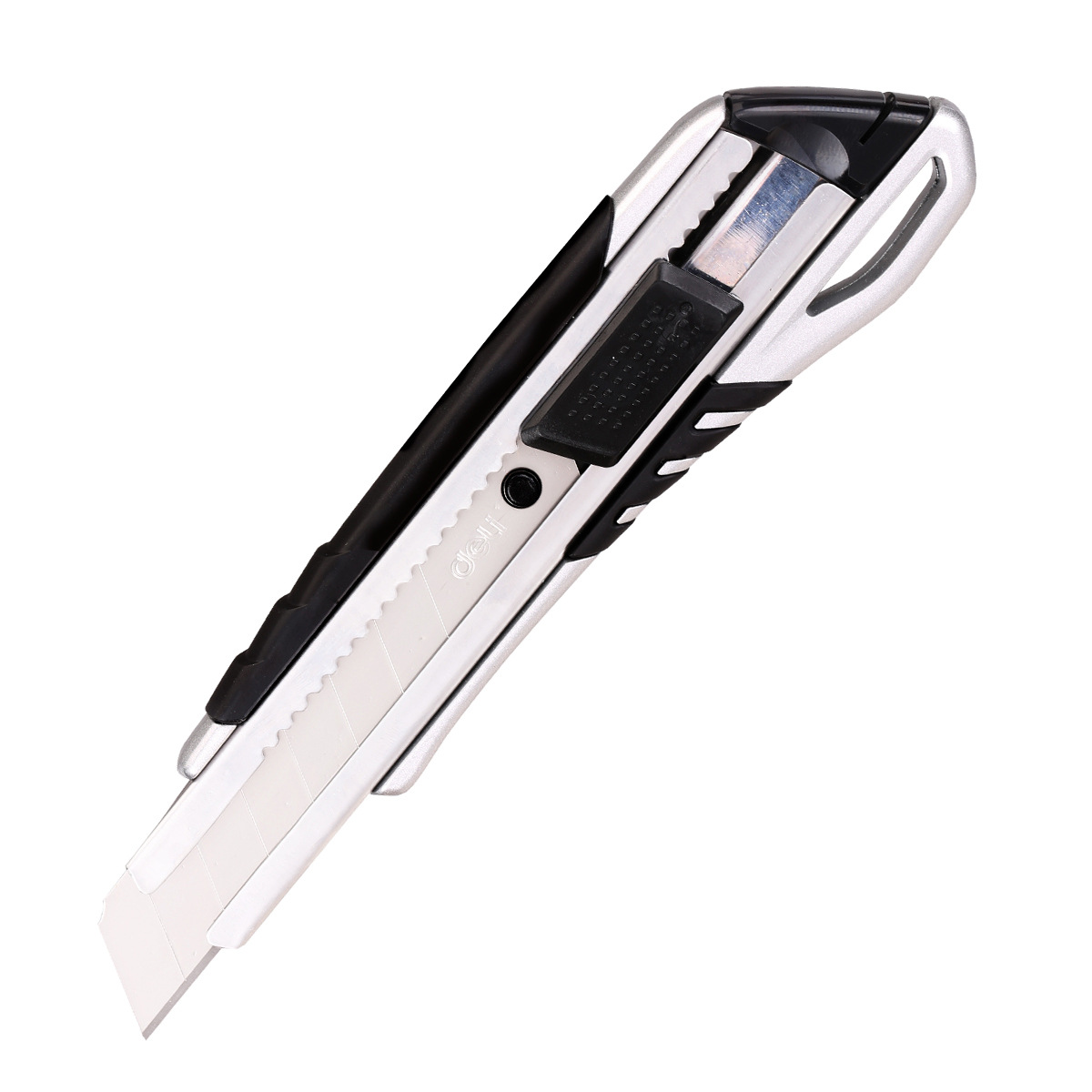 Deli 2057 arte cuchillo grande cuchillo industrial cuchillo de corte de papel cuchillo de aleación de zinc cáscara de corte afilado de metal recubierto de pegamento