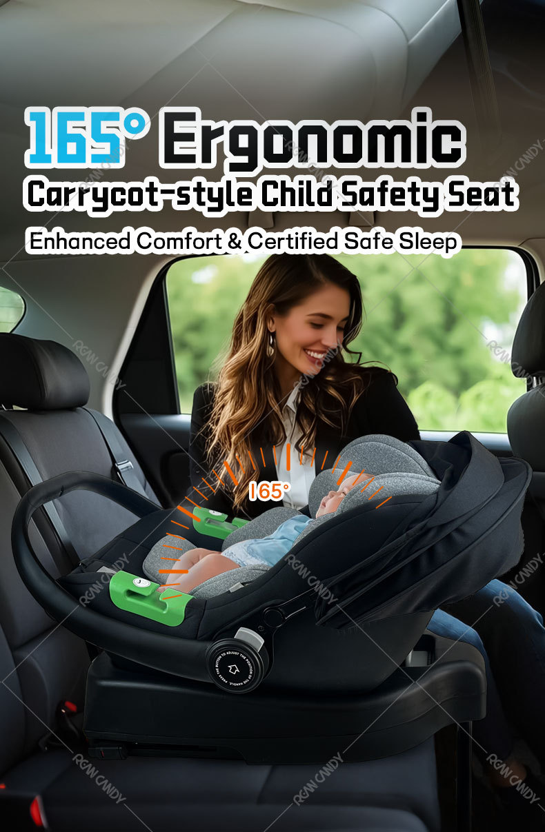 Baby Carrier I-Size Certified Kids Safety Seat Car Newborn Baby Sleeping Basket Car Portable