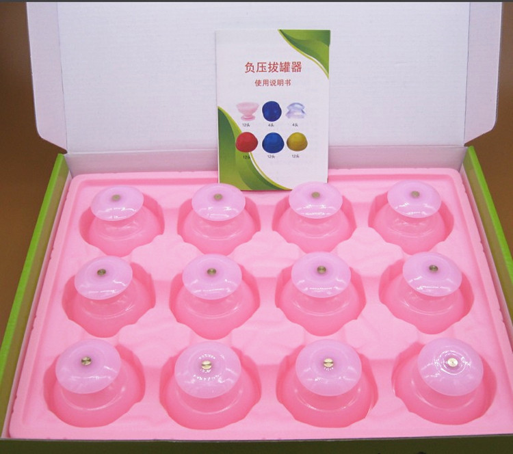 Zhanhao Silicone Cupping Press Moisture-absorbing Cans 12 Pink Easy Cupping Negative Pressure Cupping Massage Acupoint Cupping Household detail image 9