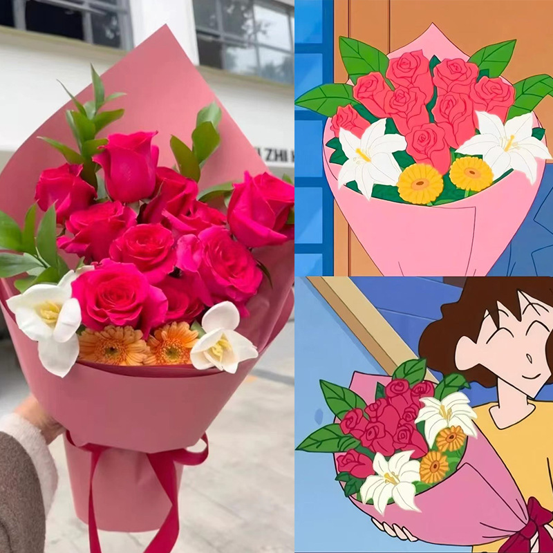 Día de la Madre Huaxi 157g Papel de modelado grueso Papel de embalaje de flores Ramo de flores Floristería Paquete de regalo de bricolaje Material de flores image 5