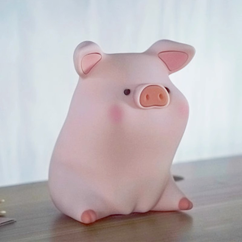 Lulu Pat cerdo decoración de la luz regalo de cumpleaños para la novia Internet celebridad luz de la noche regalo del Día del Maestro de silicona luz de la noche