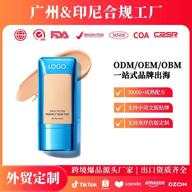 东南亚热销品OEM润肤打底霜持久遮瑕保湿粉底液Perfct Skin Tint