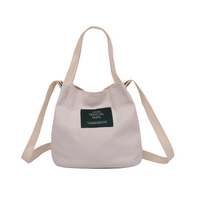 Zagraniczna wersja koreańska, modna, nowa, płócienna torba na ramię, mała, swobodna, prosta, damska torba typu crossbody_voghion.com