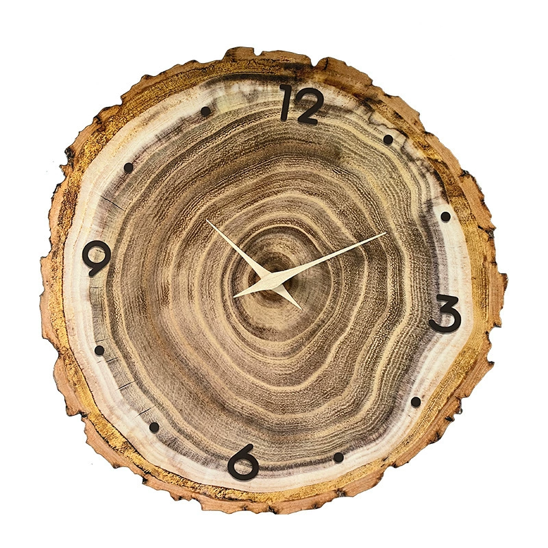 Wooden wall watch, simple and elegant design, high-quality style, wholesale