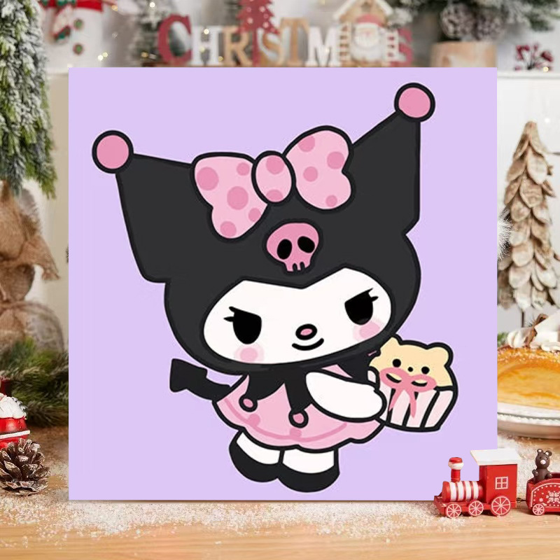 サンリオデジタル油絵 diy 手描きカラーリングクロミメロディー漫画かわいい装飾画メーカー卸売|undefined