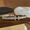 Silver bracelet with letters