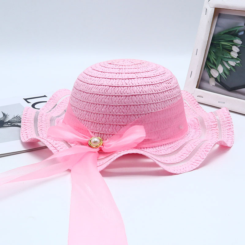 긴 리본 활 핑크