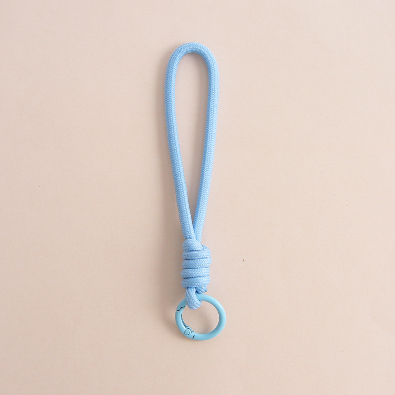 [light blue] mobile phone lanyard + spring buckle