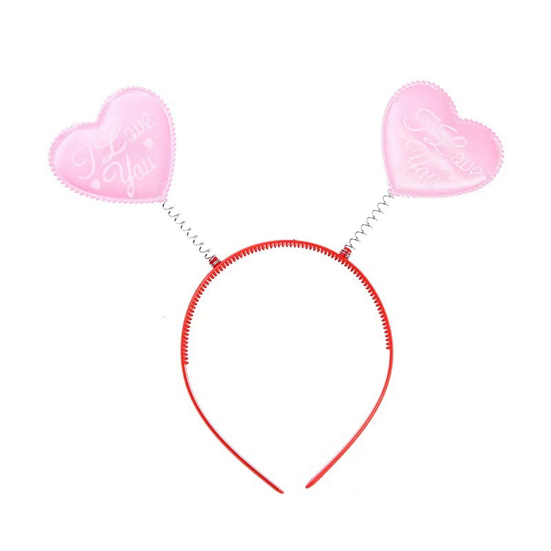 Europa y América ins Internet celebridad moda diadema Día de San Valentín rojo lentejuelas seda encantadora diadema fiesta cumpleaños sombrero accesorios para el cabello