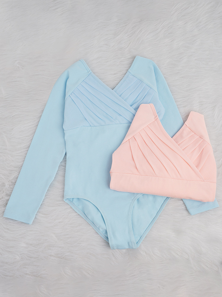 Ropa de baile para niños, primavera y otoño, temperamento de manga larga, ropa de entrenamiento para niñas, danza china, ballet, ropa de gimnasia, ropa de baile