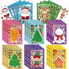 CM2307016子供アニメかわいいアニメクリスマス親子インタラクティブパズルDIY顔シール