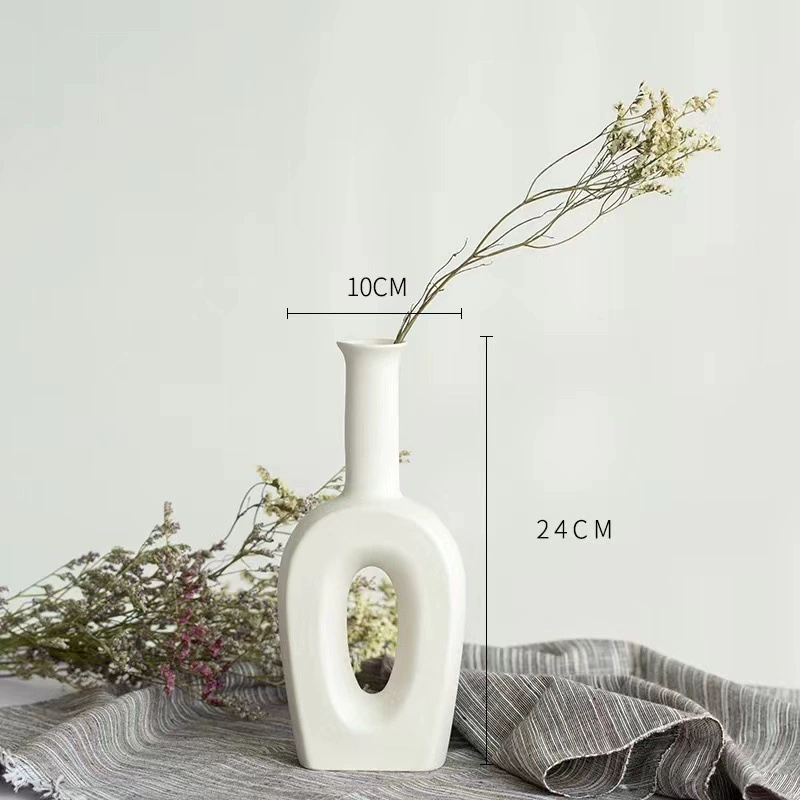 Ceramic fresh modern white decorations for living room, home decor
