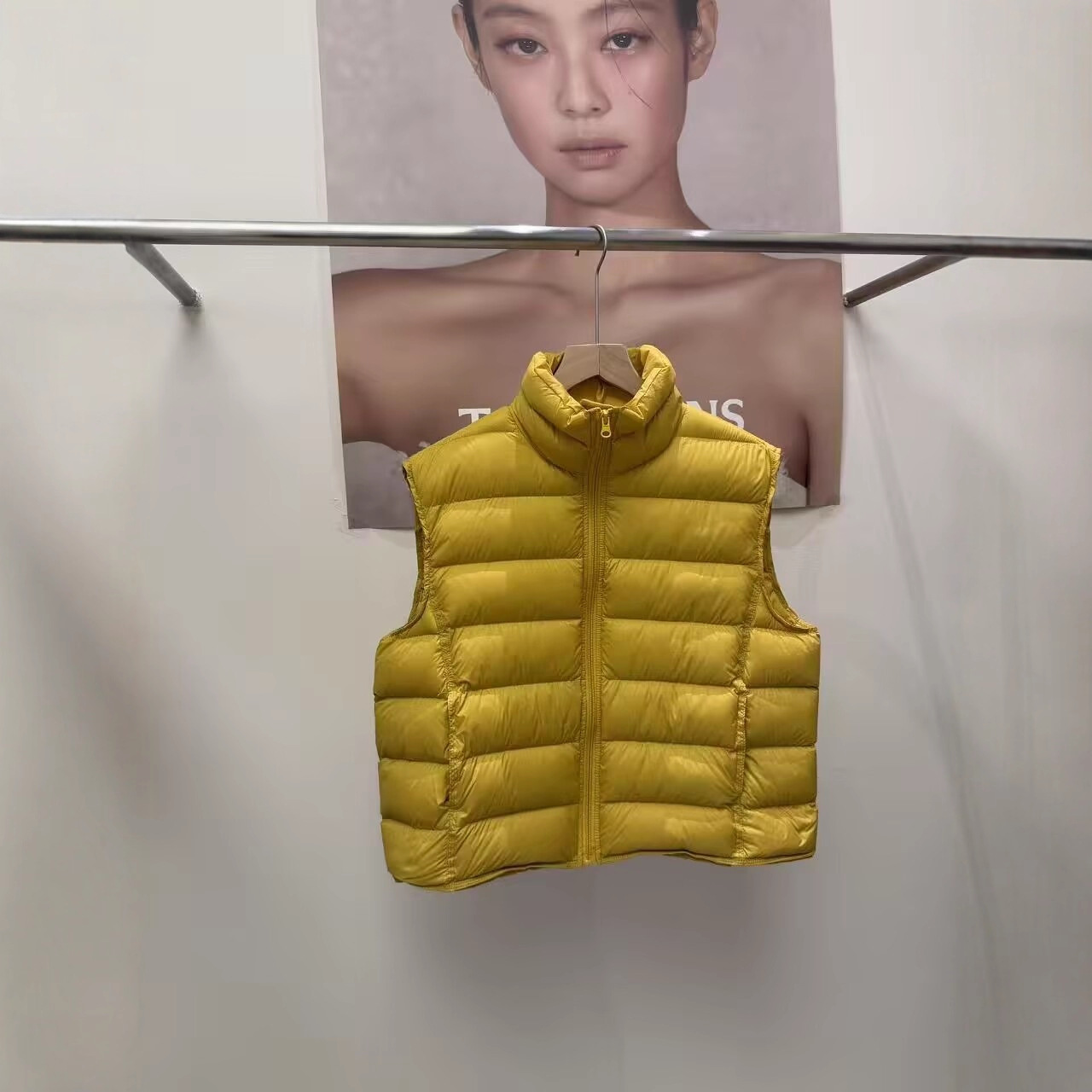 얇은 다운 재킷, 다운 조끼, 2025 겨울 패션, 스탠드 칼라, 소형 사이즈, 90% 오리털 조끼, 다용도