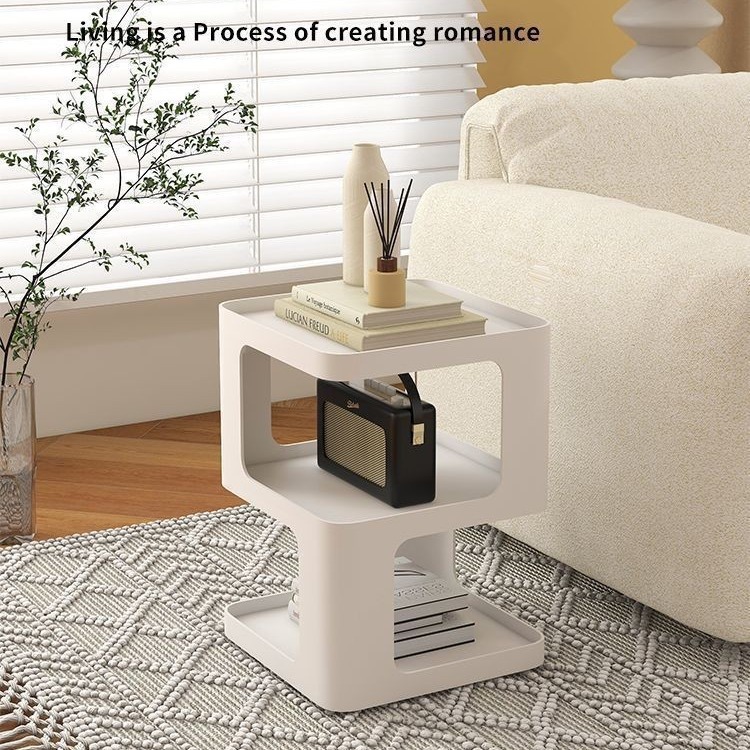 Mayorista transfronterizo venta caliente pequeña casa de hierro forjado borde pequeño mesas de té modernas simplificadas redondas inswind