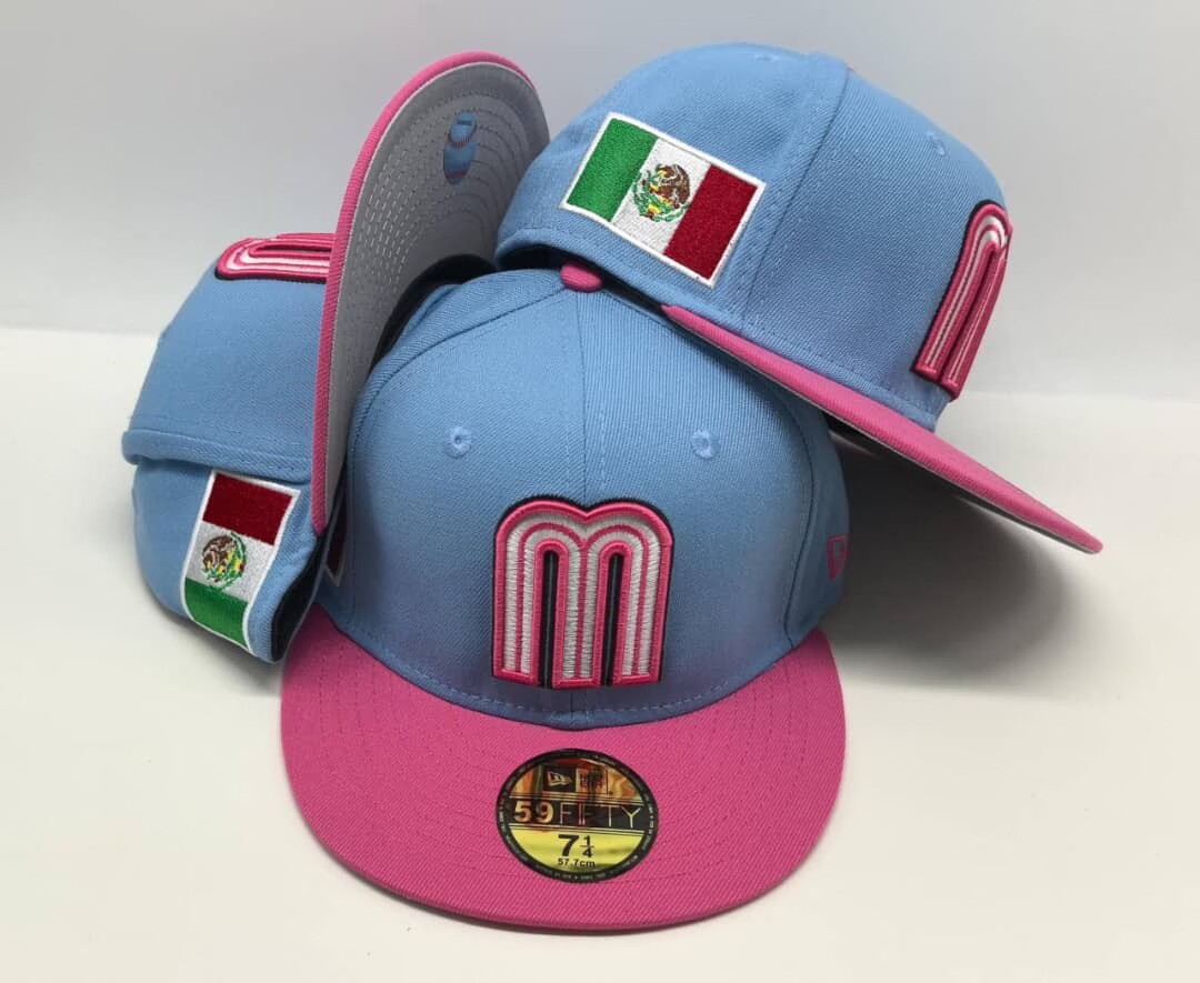 Suministro directo de fábrica Equipo nacional mexicano Bordado de viento logotipo de coche gorra de béisbol letra mMéxico estilo mexicano