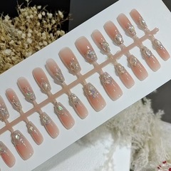 穿戴甲30片整条T097/T098纸醉金迷短梯/中梯高级显白百搭美甲片