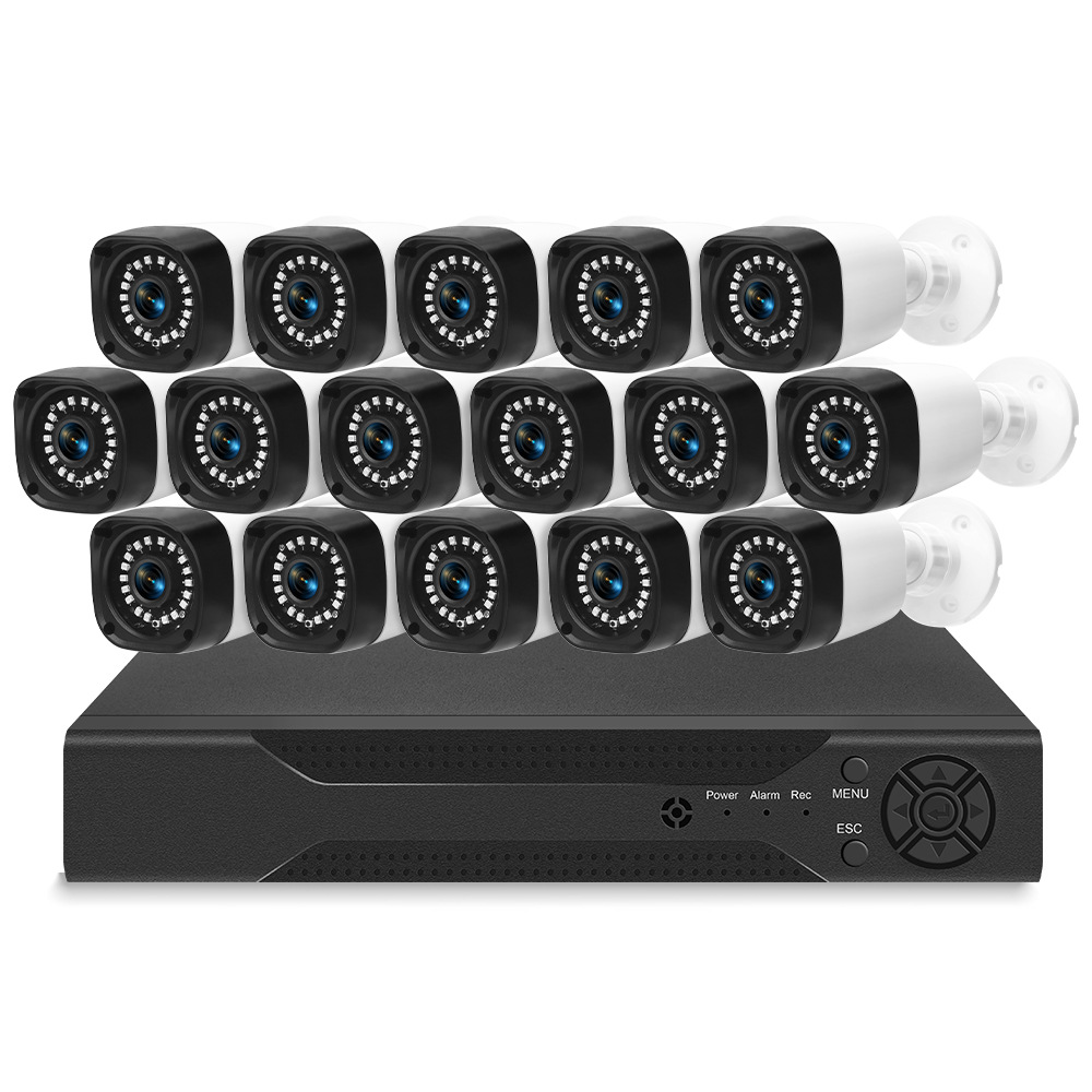 AHD paket CCTV izleme fabrikası izleme seti DVR kamera 4 kanallı 8 kanallı 16 kanallı yüksek çözünürlüklü gece görüş seti