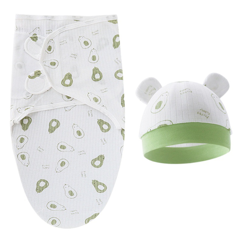 Baby Swaddle Blanket Summer Pure Cotton Anti-Kick Blanket Anti-Startle Newborn Sleeping Bag Baby Wrap Blanket for Sleeping