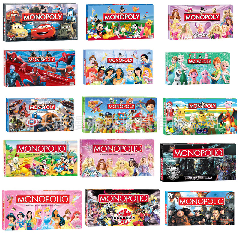 Foreign Trade Cross-Border French and English Monopoly Board Game Card Interactive Educational Chess Coin Board Game Set Board Game Toys Foreign Trade Cross-Border French and English Monopoly Board Game Card Interactive Educational Chess Coin Board Game Set Board Game Toys