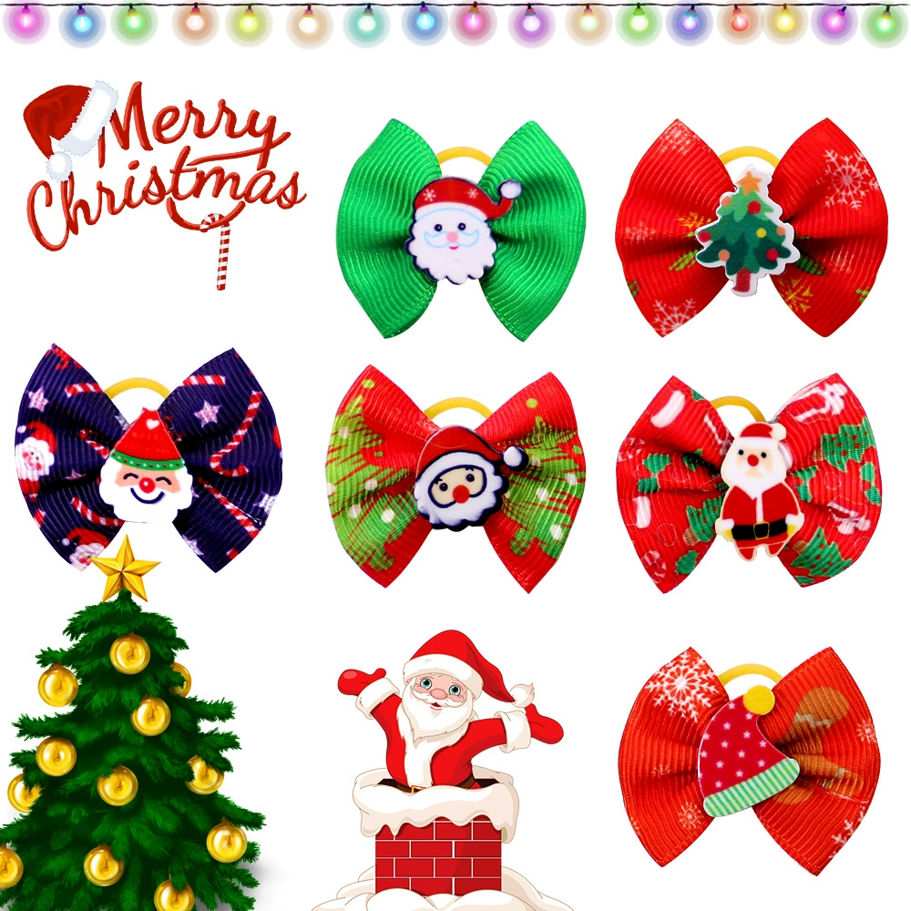 Detalle de pajarita con motivo navideño