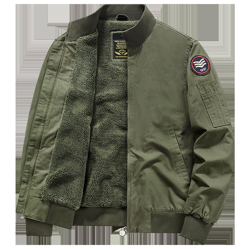 23 Fall/Winter New American Retro Tank Stand Collar Jacket, made of high-density straight-weave fabric, with a warm faux fur lining