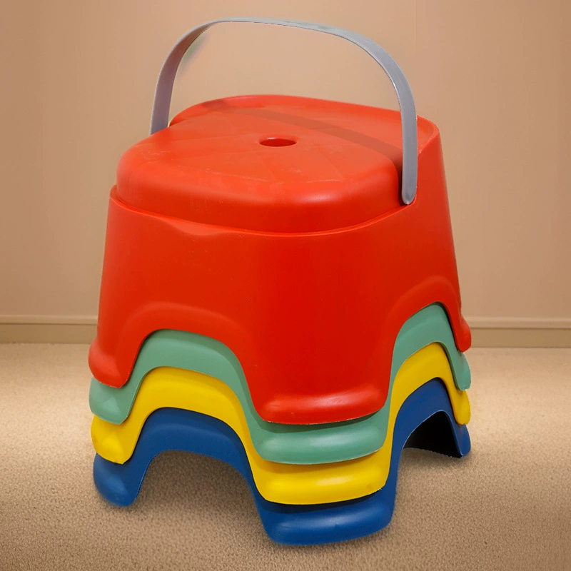 Портативный пластиковый утолщенный детский штабелируемый маленький табурет, низкий табурет для смены обуви, пластиковый табурет, маленький низкий табурет, низкий пластиковый