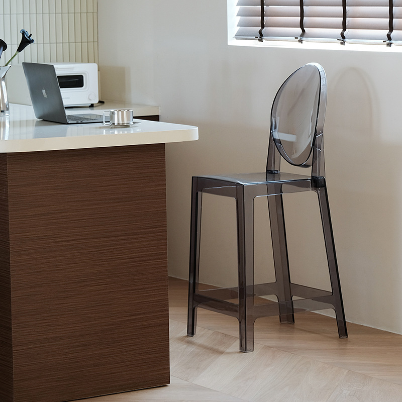 Nordic Internet Celebrity Transparent Bar Stool European High Stool Devil Bar Chair Acrylic Simple Crystal Chair Ghost Bar Chair