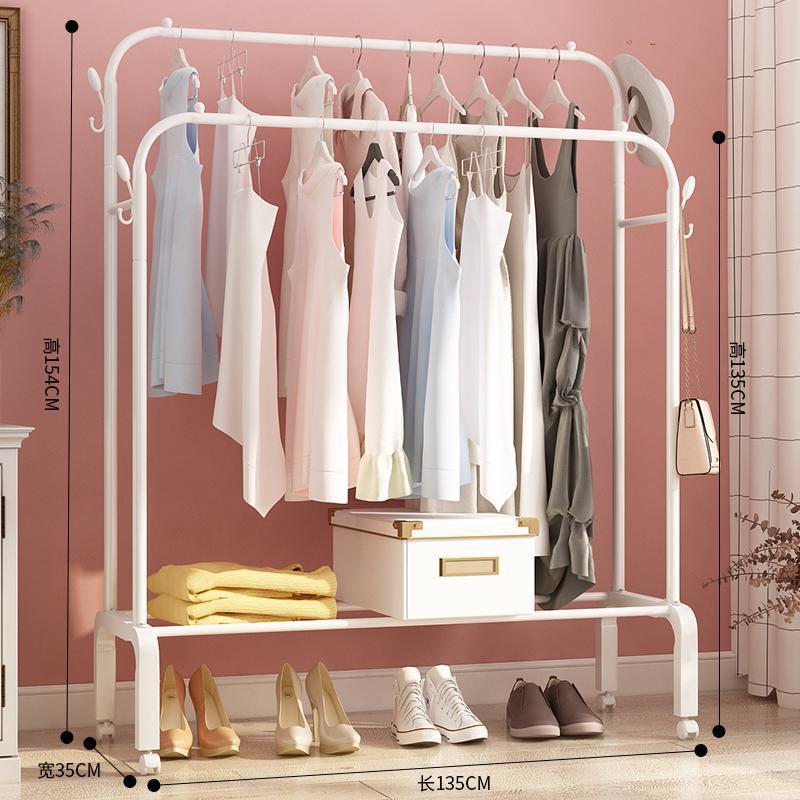 1.35 아이보리 [더블 로드 + 코트 후크 + 휠]