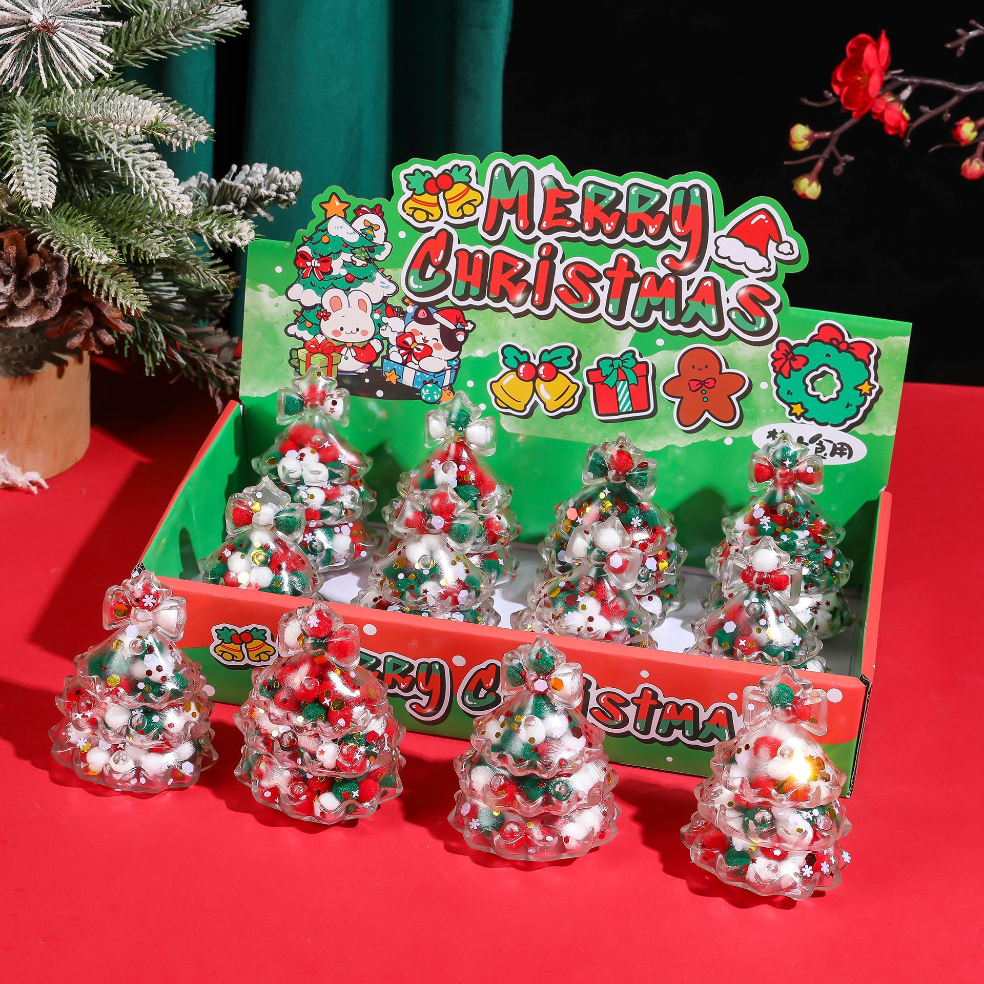 B flash árbol de Navidad pellizco pellizco nuevo pellizco pellizco juguete descompresión juguete descompresión fábrica de venta directa
