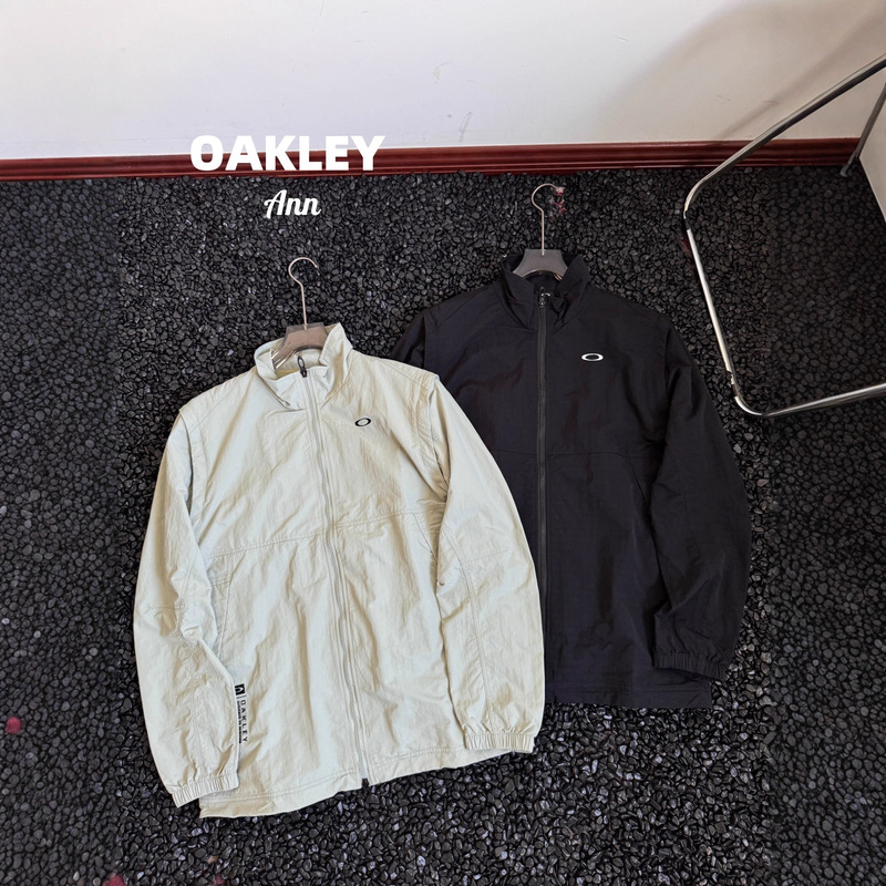 Cross-Border Oakley Embroidered Logo Stand-Up Collar Jacket Detachable Long-Sleeved Vest Jacket Pure Color Loose Same Style for Men and Women