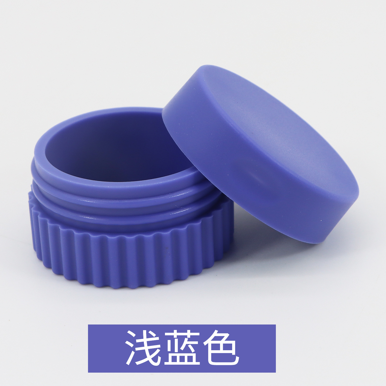 Caja de embalaje de silicona caja de polvo suelto de viaje portátil caja de medicina botella de embalaje de loción caja de almacenamiento de joyería con tapa botella de crema