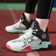 批發春夏新款籃球鞋網面透氣兒童訓練球鞋中大童運動鞋學生跑步鞋