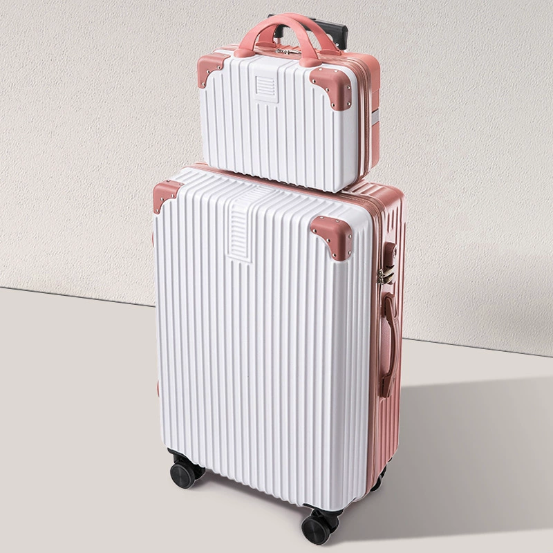 Capacious suitcase, durable box with zipper
