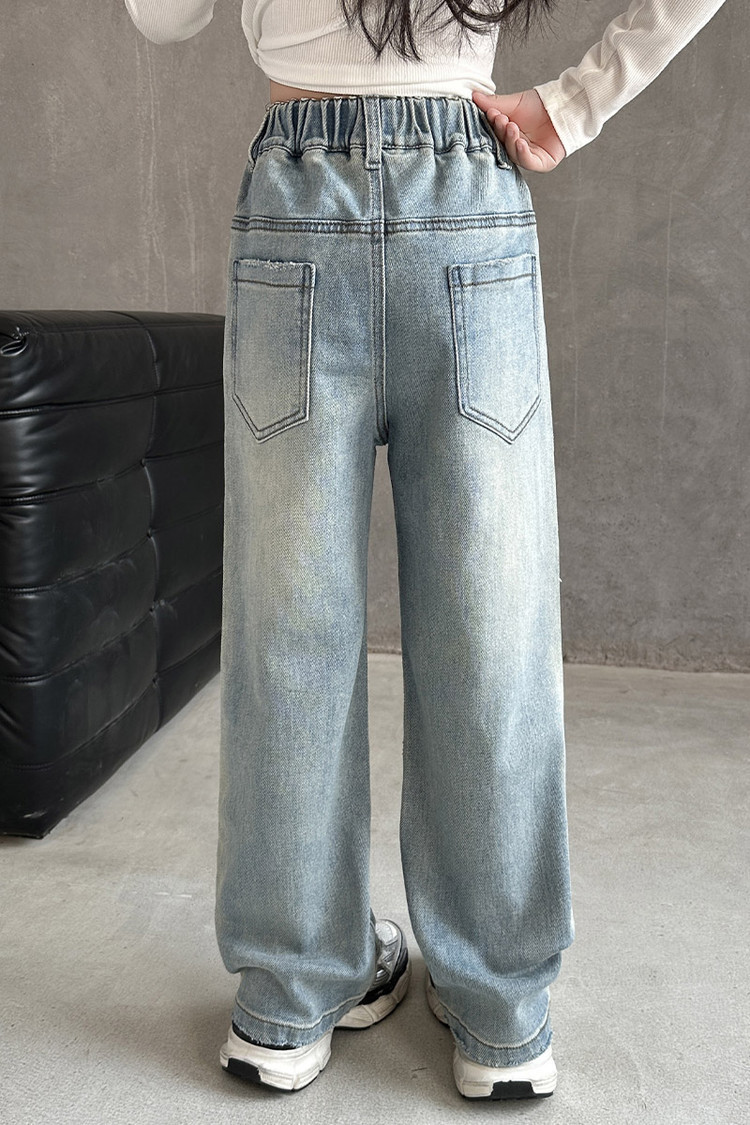 Rhinestone Jeans New Children's Miscellaneous European And American Jeans_viptrois.com