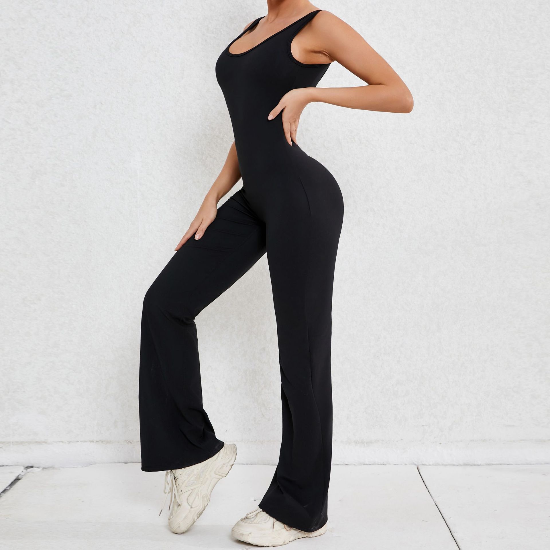 Simple Style Solid Color Nylon Cotton Blend Tracksuit Jumpsuits display picture 25