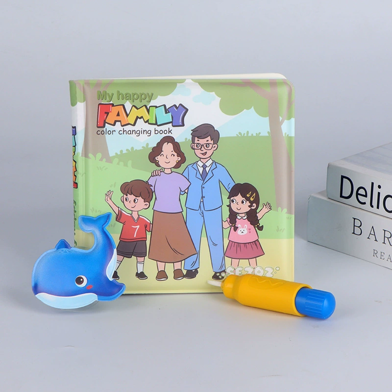 Умная игрушка SEZOZ для младенца, канцелярия, водостойкая тканевая книга для купания, грамотность, раннее образование, не рвётся