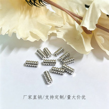 diy配件S925纯银珍珠项链旋转螺旋扣 手链扣 串珠饰品银扣