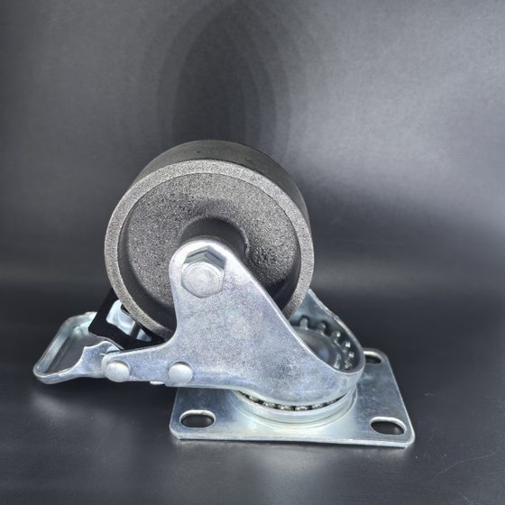 Factory Direct Supply 3inch Cast Iron Caster 4inch Full Iron Wheel 5inch Solid Iron Wheel High Temperature Resistant Industrial Heavy Duty