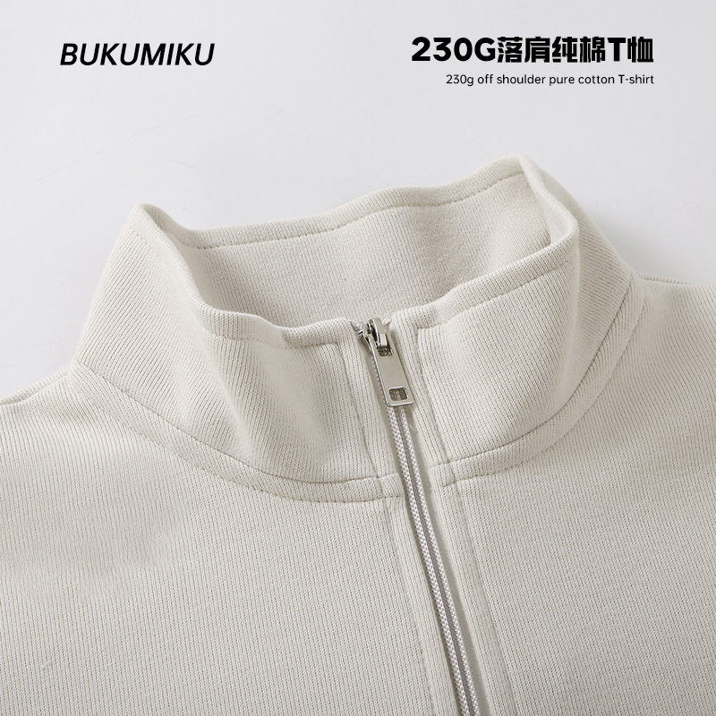 SHENGYUAN | 2025 秋冬新作右肩ハーフジップメンズトレンディなボトリングシャツタートルネックスウェットシャツ卸売|undefined