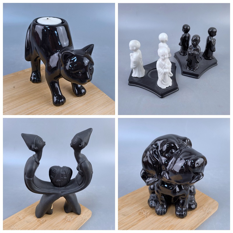 Clásico de cerámica hoja de sauce quemador de incienso backflow incienso titular caja de incienso línea quemador de incienso decoración regalo