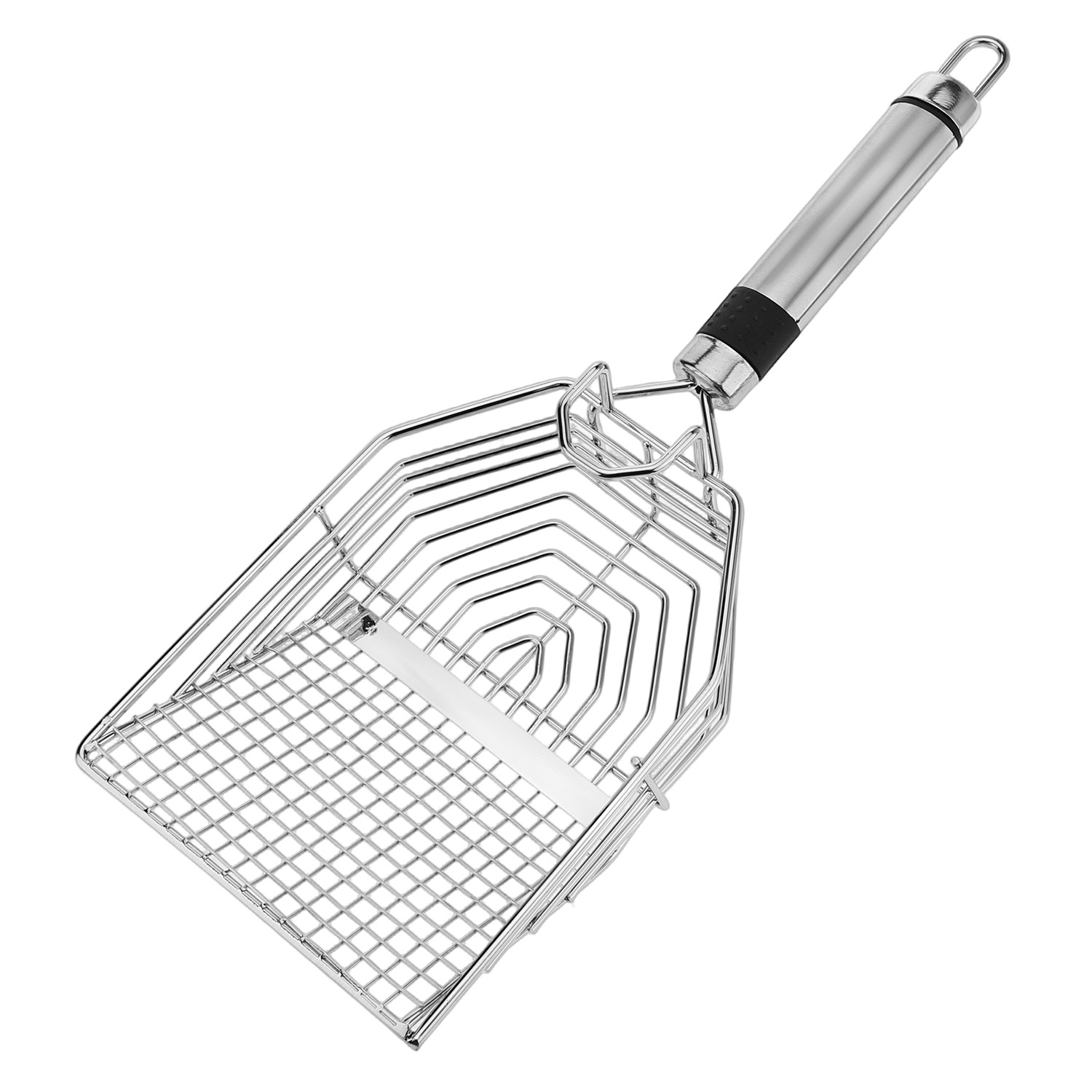 Sixth Generation Stainless Steel Coarse And Fine Two-in-One Large Small Hole Soil Rutin Chicken Box Cat Litter Scoop_voghion.com