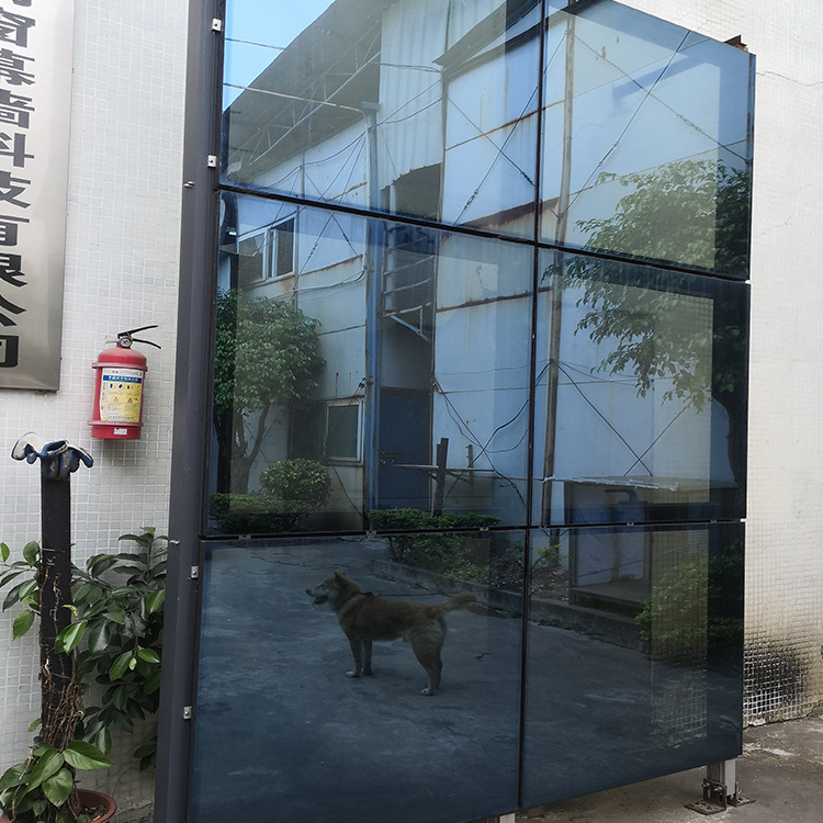 定制隐框式玻璃幕墙 隔热建筑工程铝合金外墙 隔音双层钢化玻璃幕