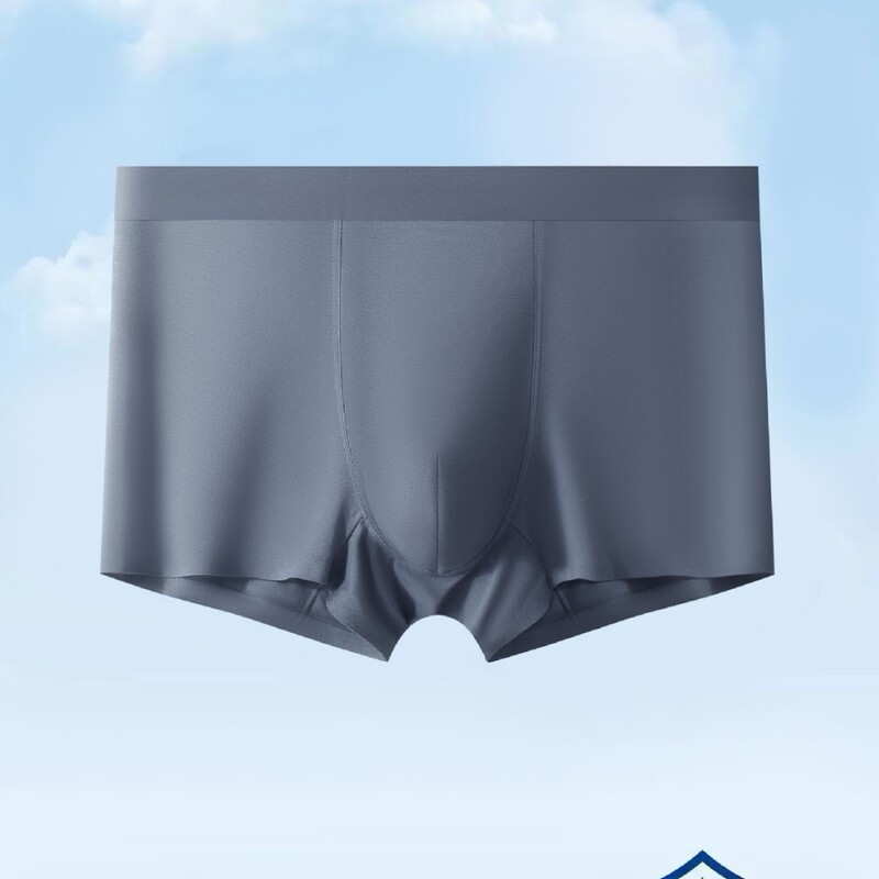 Seamless Summer Men's Underwear 60 Count Modal High-Grade 7A Grade Antibacterial Mid-Waist Sports Breathable Boxer Briefs Thin Style