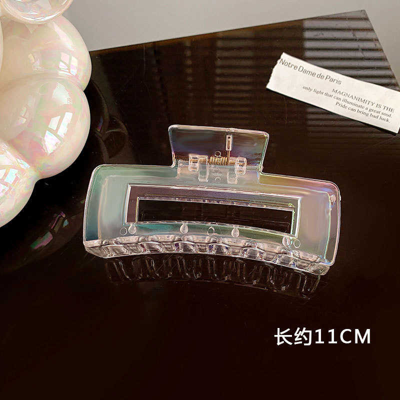 Colorido horquilla chica de espalda Cabeza updo antideslizante pinza de pelo no duele horquilla de pelo Corea del Sur Internet celebridad tiburón clip tocado