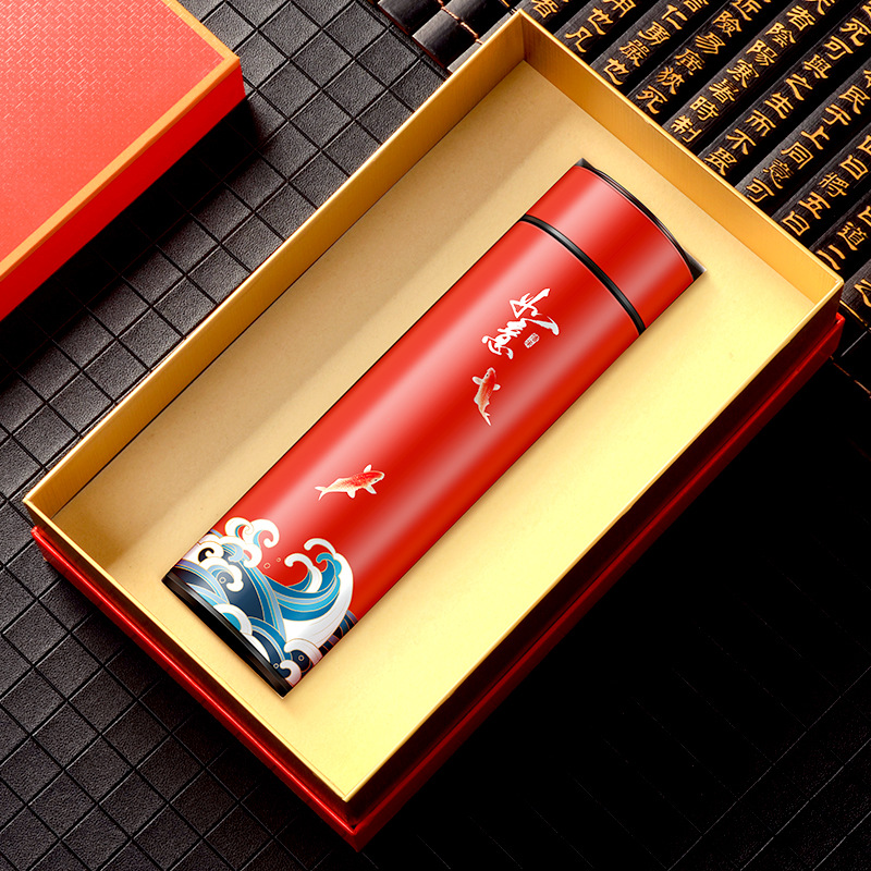 Juego de caja de regalo de Año Nuevo del Dragón empresa personalizada obsequio corporativo con paraguas